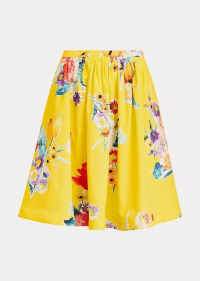 Women's Ralph Lauren Emilia Floral Cotton Skirts | 183027BDA